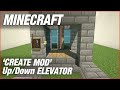 Create Mod Elevator | Minecraft Tutorial