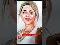 #trishakrishnan watercolor painting 😍/#portrait