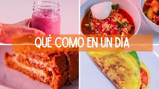 Menú con recetas fáciles y sanas | Qué como en un día