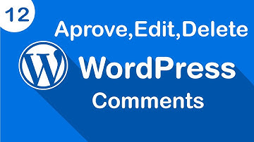 How to Approve, Edit, Delete Comments in WordPress - WordPress Complete Course  @codingwithhafeez