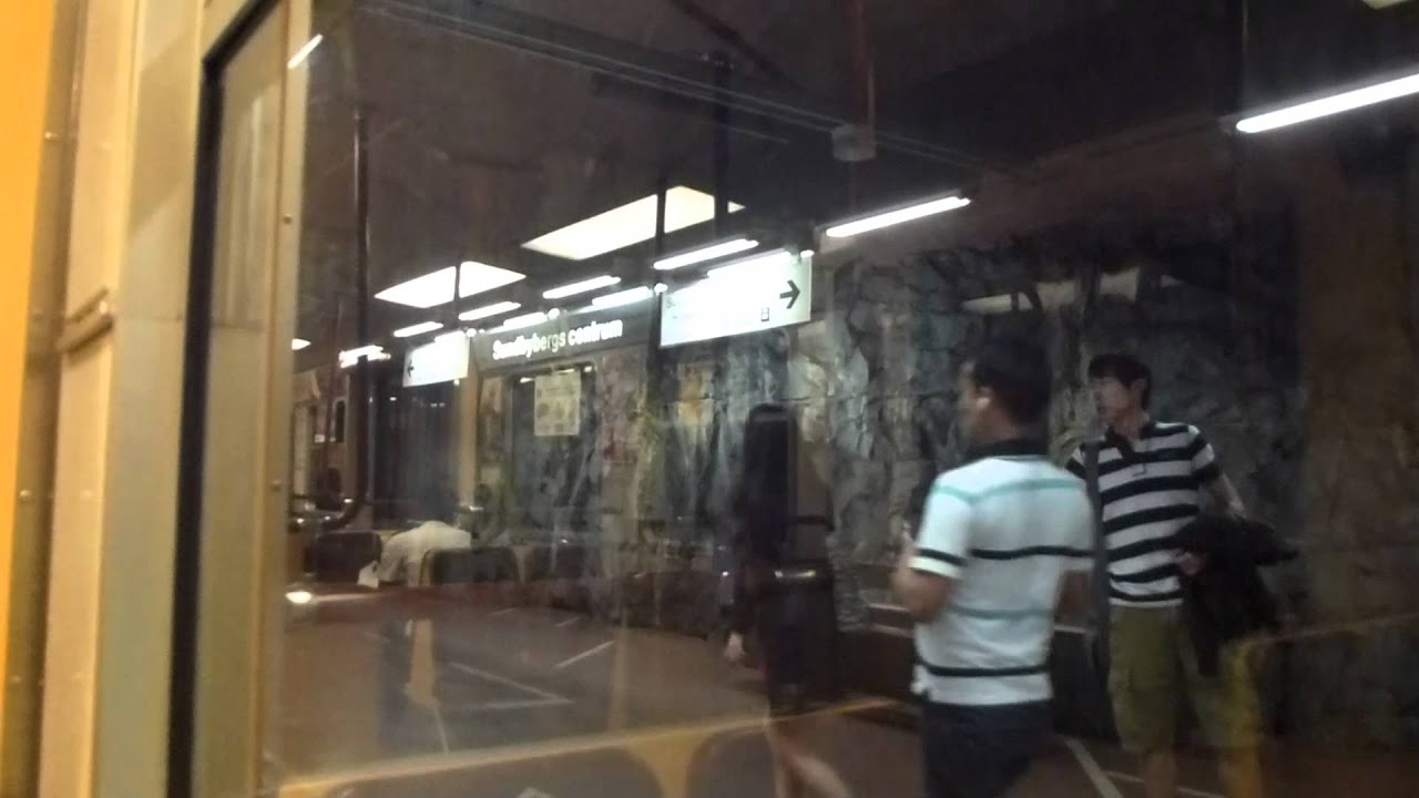 Stockholm Metro C14 Train Ride:  All the way Kungsträdgården-Hjulsta