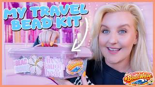 packing my ultimate travel bead kit ✈️☀️🌊🌈💖✨ #BeadWave