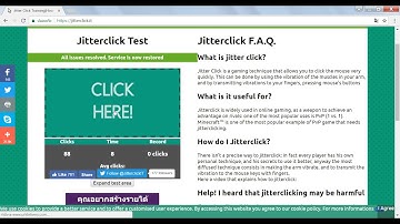 Jitter click test