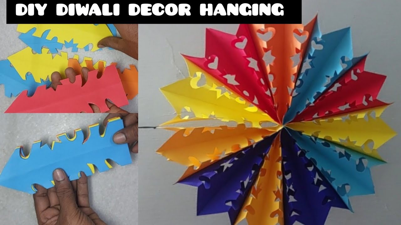 DIY Diwali Lantern!!Decor hanging paper craft For Diwali Festival ...
