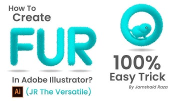 How to Create Fur Effect in Adobe Illustrator In Hindi/Urdu | Jamshaid Raza | JRTV #gfx #illustrator