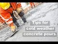 Tips for Cold Weather Concrete Pours