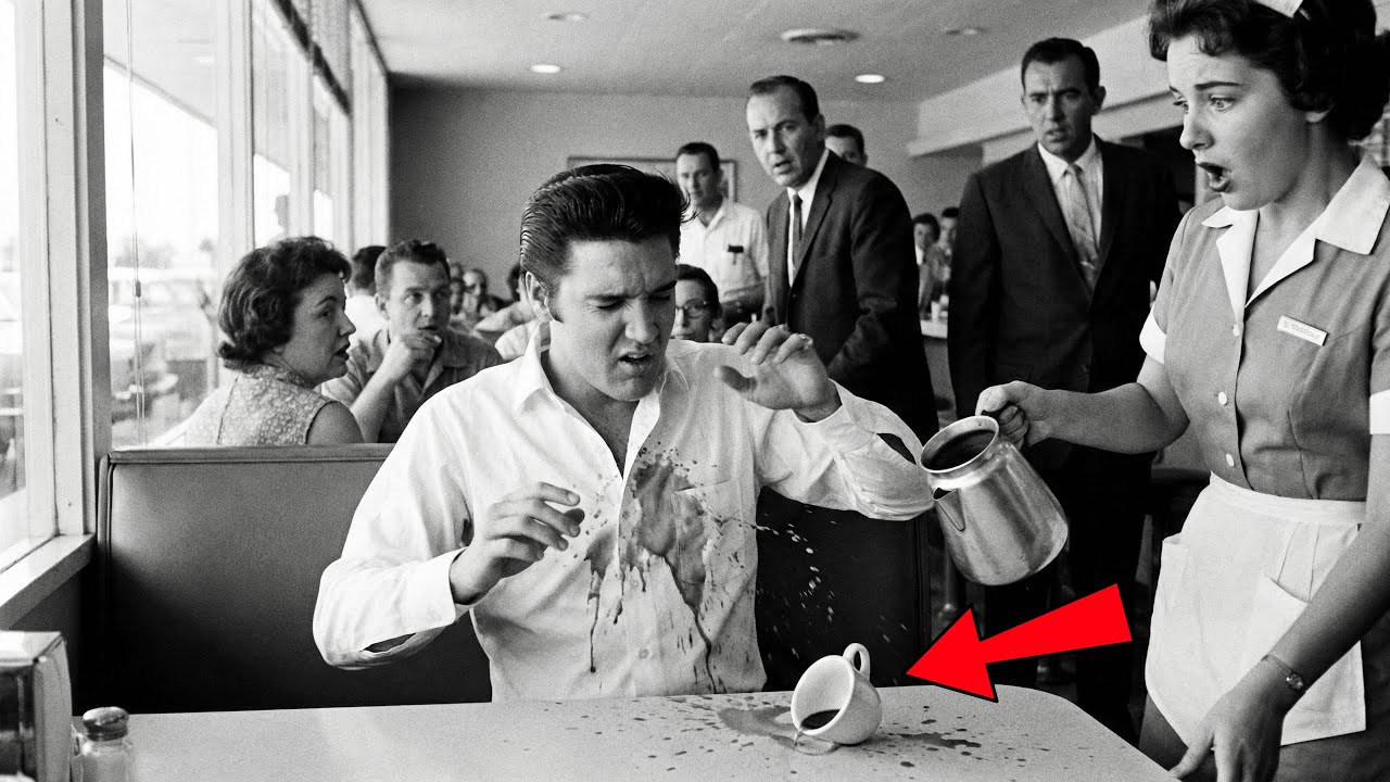 She Spilled Coffee on Elvis Presley — The Room Went Completely Silent, His  Reaction SHOCKED Everyone