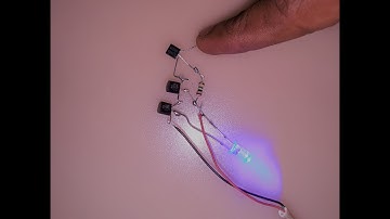 how to make a touch  sensor #C1815 transistor #toch #5v simple LED toch switch