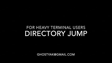 Directory Jump script for linux terminal