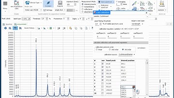 Spectragryph - data acquisition: applying RamanShift Calibration