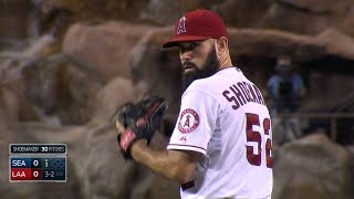 SEA@LAA: Shoemaker allows one run over 7 2/3 innings