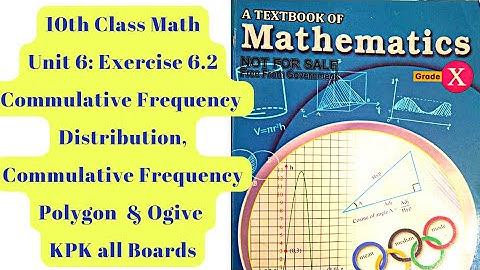 10th Class Math | Exercise 6.2 | Commulative Frequency Distribution and Polygon | Ogive | QAS Edu