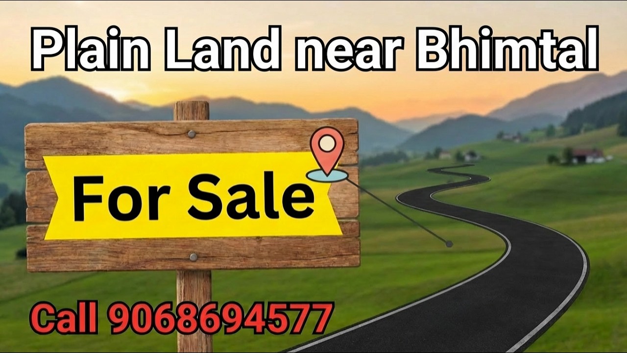Plain Land for Sale Near Kathgodam | 765 Sq Yards | Bhimtal Lake 10 KM | Peaceful Village | call now