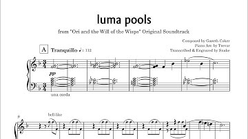 Ori and the Will of the Wisps - Luma Pools Piano Arr. Transcription