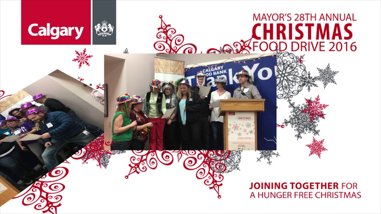 Mayor s Food Drive 2016 We Wish You A Merry Christmas