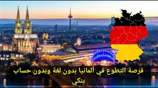 الهجرة إلى ألمانيا: فرصة للتطوع في ألمانيا بدون لغة وبدون حساب بنكي