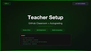 Teacher Setup: GitHub Classroom + Autograding | CS++ JS Tests