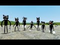 ALL CARTOON CATS BATTLES TREVOR HENDERSON!! Garry's Mod Sandbox