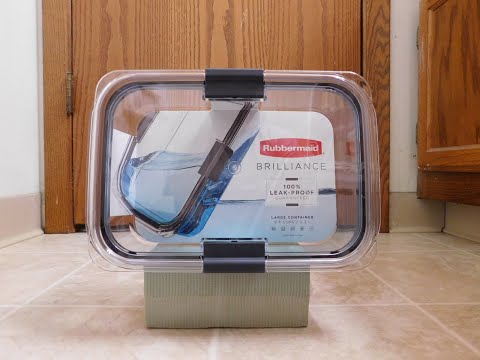 Rubbermaid Brilliance 3.2 Cup Food Storage Container 2-Pack Unboxing 