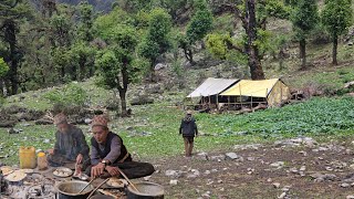 Very Tough Shepherd's Life in Nepal | Cooking and Eating Shepherd's Food |Remote Nepali Village Life