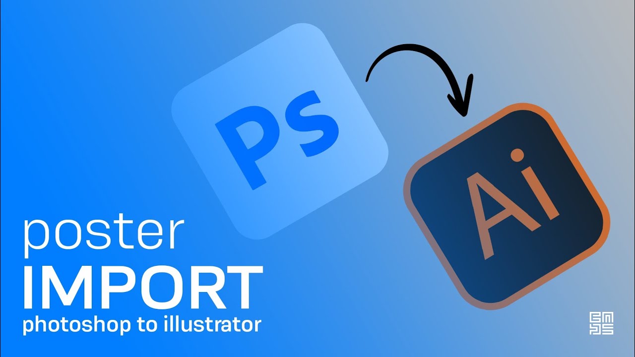 How to import poster Photoshop to illustrator in HINDI / हिन्दी मे