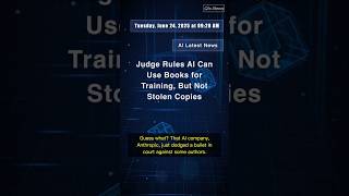 🧐👉 Judge Rules AI Can Use Books for Training, But Not Stolen Copies