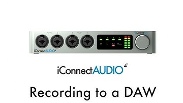 iConnectAUDIO4+ Tutorial - Recording to a DAW