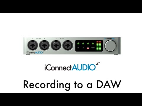 DTM・DAW iConnectivity - iConnectAUDIO4+ iConnectAUDIO4+ Tutorial - Recording to a DAW - YouTube
