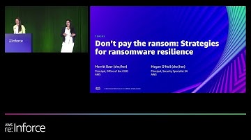AWS re:Inforce 2022 - Don’t pay the ransom: Strategies for ransomware resilience (TDR305)