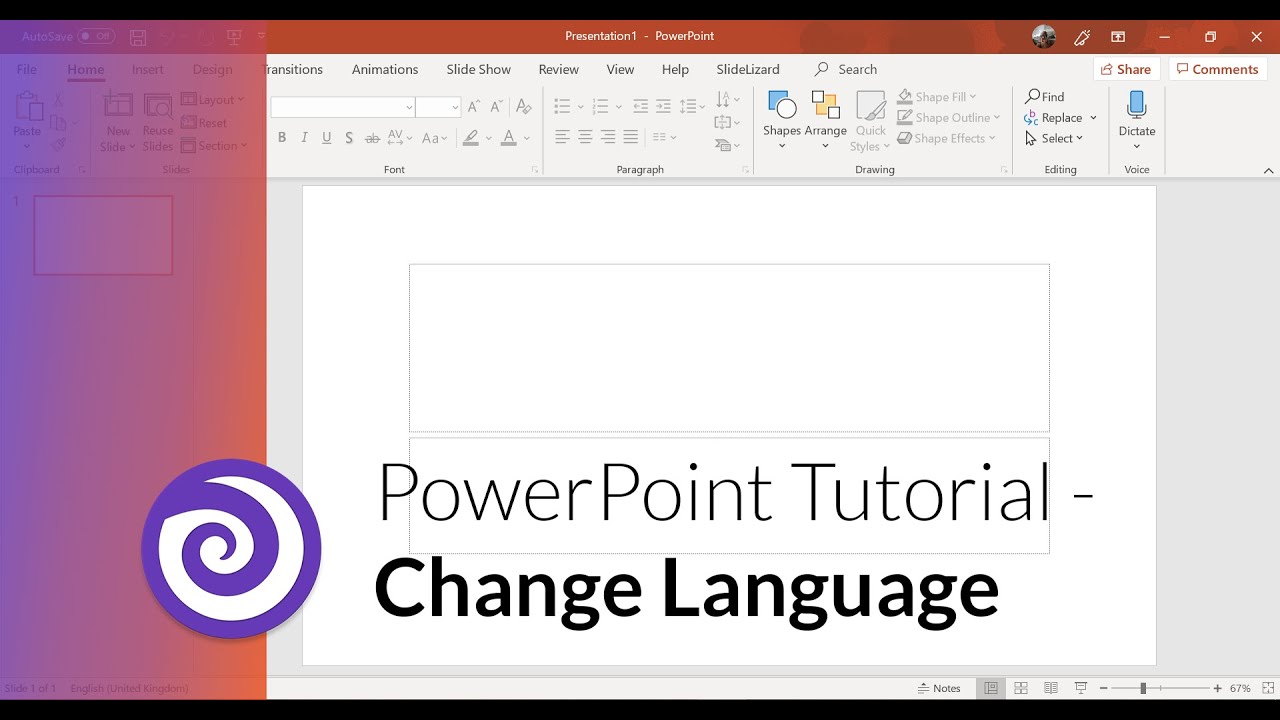 change language in existing powerpoint presentation