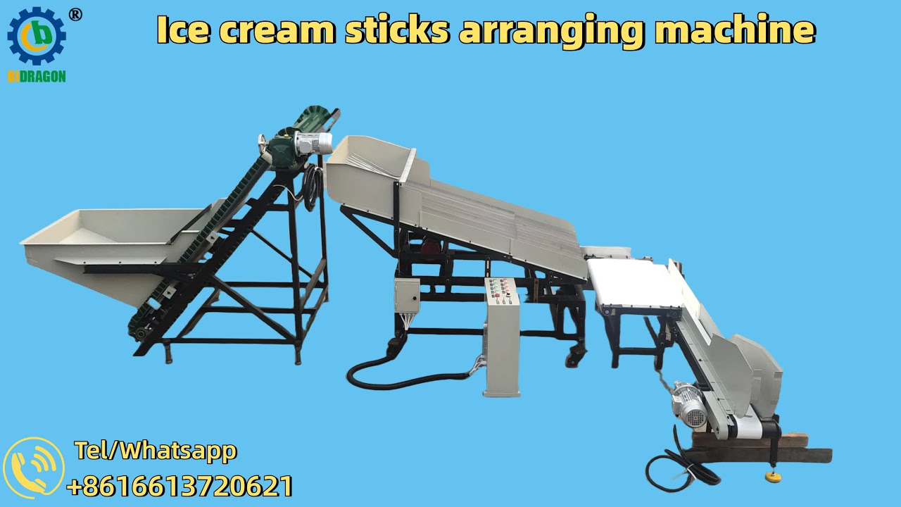 Automatic Ice cream sticks arranging machine ordering machine