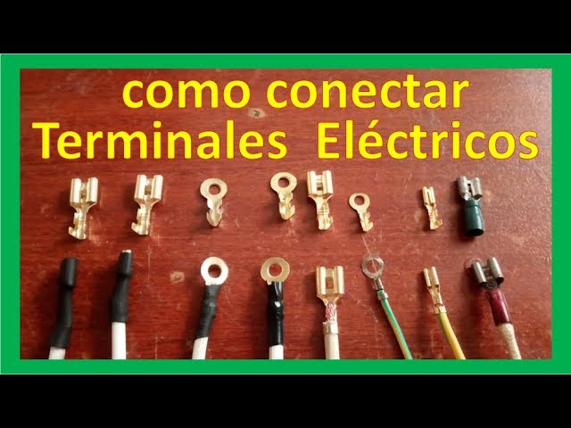 como conectar (ponchar - crimpear - fijar - colocar) terminales