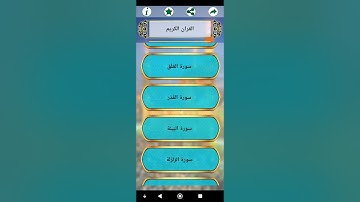 سورة الزلزلة وسورة البينة وسورة القدر وسورة الشمس