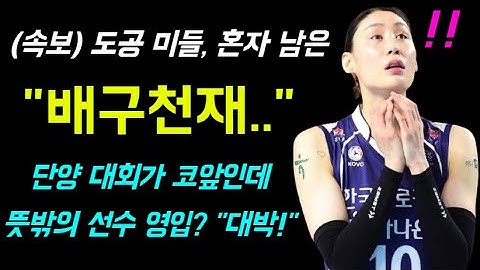 도공 미들, 혼자 남은 "배구천재.." 단양 대회가 코앞인데 뜻밖의 선수 영입? "대박!" ㄷㄷ