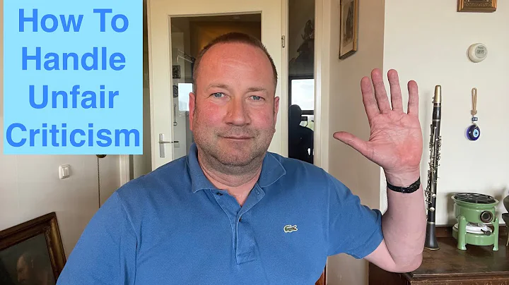 How To Handle Unfair Criticism