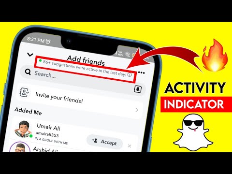Activity Indicator Snapchat ! New Feature