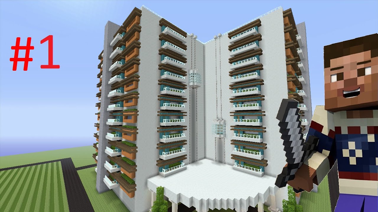 How to Build a Modern Hotel in Minecraft - Part 21