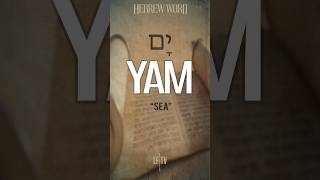 Hebrew Word of the Day: Yam