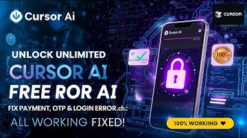 Cursor AI Trial 100% Working Method 2025? Fix All Problems (Payment, Phone Verify & Sign-in Block)