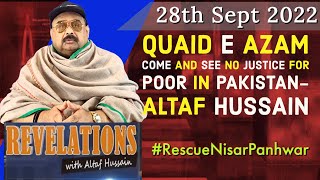 Quaid e Azam come and see no justice for poor in Pakistan- Altaf Hussain Thumb