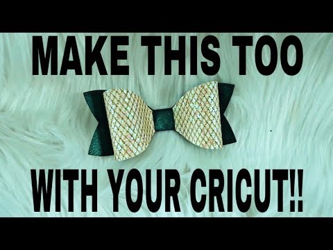 How to Make Leather Hair Bows with Your Cricut