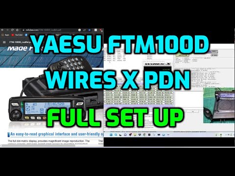 YAESU FTM100D - WIRES X PDN FULL SET UP 2022 - YouTube