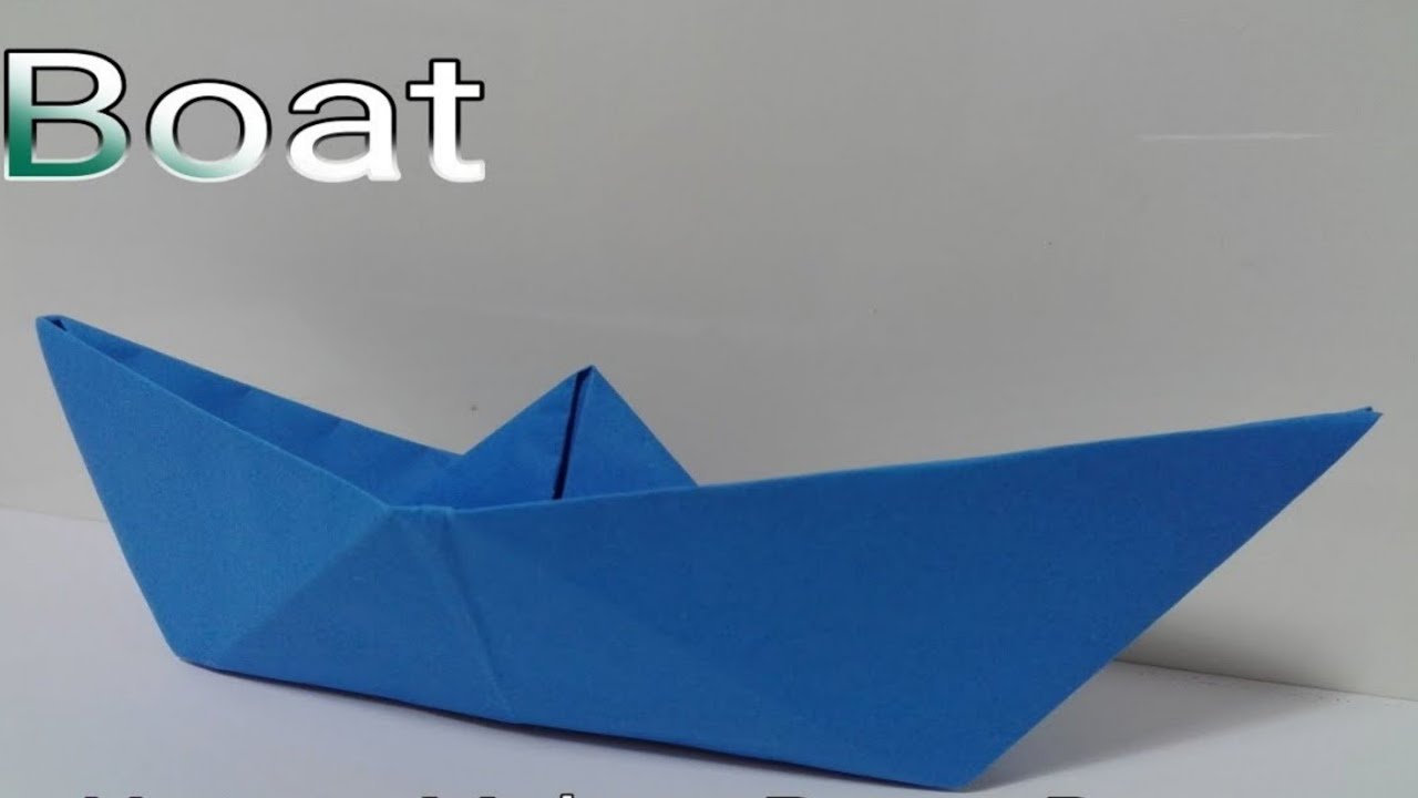 How To Make A Paper Boatorigami Boat Origami Boat With Your Own Hands
