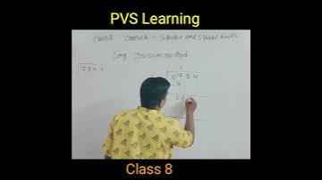 Long Division Method | Square and Square Roots | Class 8 #longdivisionmethod #shorts #short #class8