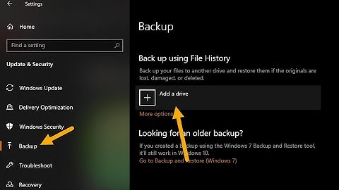 How to Back up using File History on Windows 10