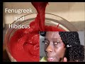 BEST DIY DEEP CONDITIONER  FOR FAST HAIR GROWTH SHINE AND ELASTICITY  #fenugreek #hibiscustearinse