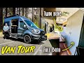 Insane adventure van build  full bath fold away beds ford transit awd