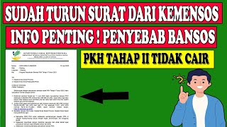 SURAT DARI KEMENSOS ! INFO PENTING PENYEBAB BANSOS PKH TAHAP 2 TAHUN 2023 TIDAK CAIR /SALDO KOSONG !