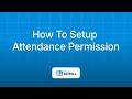 How To Setup Attendance Permission | Petpooja Payroll | Petpooja
