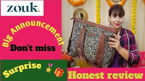 🌟ZOUK Bag Honest Review || Non - Sponsored || Big Surprise 🎉🎁🎉 || chanchalsharma7034🌟